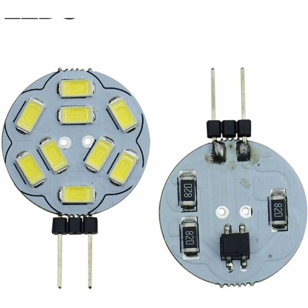 10-pack G4 9 SMD 5730 LED-lampa 12V AC/DC Dubbelkanal Bas Infälld Tak Infälld LED-lampa Ersättning Halogenlampa 20W Ekvivalent Varmvit 270