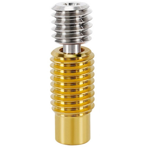2 st All Metal V6 Throat Heat Break Titanlegering Koppar 3D-skrivarmunstycke för 1,75 mm HOTEND Uppvärmningsblock