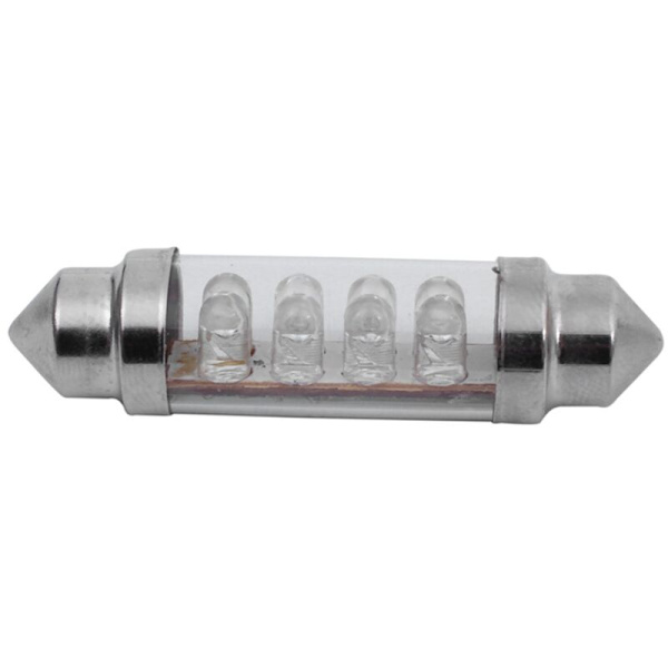 SMD LED 1x bilens inre festong DC 12V 8LED 42mm Blå