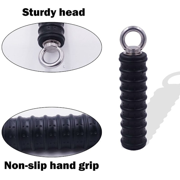 2 stk. Push Down Single Handle Gym Strength Triceps Pull Up Håndtak for Kabelmaskin Tilbehør Arm Fitness Utstyr
