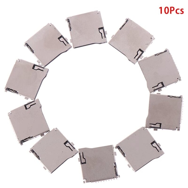10 stk Serie TF PUSH 1.85H Mini SD-kort Socket Adapter Connector