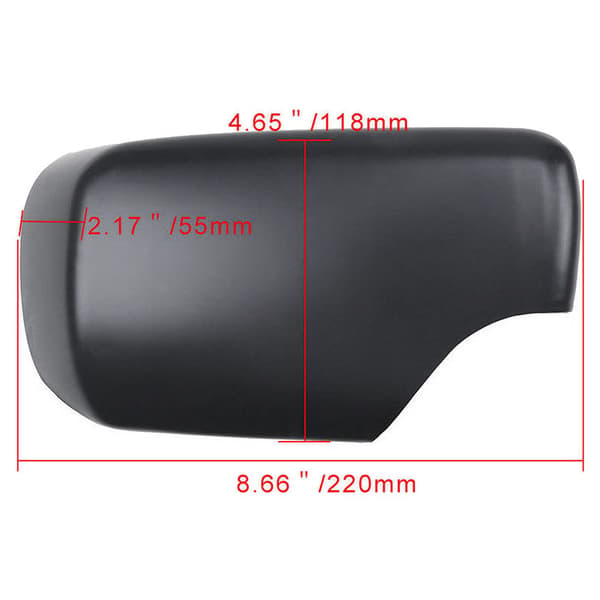 til - E46 E39 1998-2005 Højre Passager Side Spejl Cover Cap 51168238376
