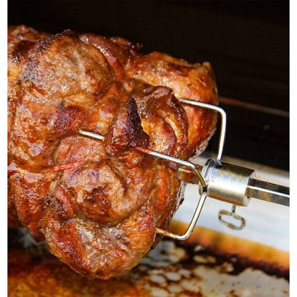 Grillspyd med skruer til ophængning, til: ca. 1 de Tourne Spindle diameter 10 mm, Sæt af 2