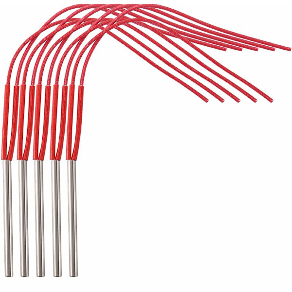 5 stk. elektriske patronvarmeelementer 220V 6 mm rørdiameter rustfrit stål rørformede varmeelementer effekt 120W