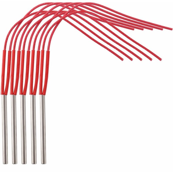 5 stk elektriske patronvarmeelementer 220V 6 mm rørdiameter rustfritt stål rørformede varmeelementer Effekt 120W