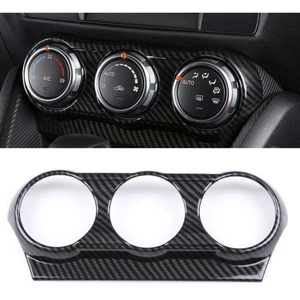 Fiber Fiber Central Air Conditioning Panel Center Console Liquid Crystal Screen Trim til -3 CX3 2017-2018
