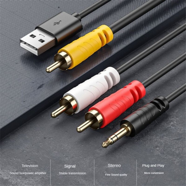 Digital til analog konverter SPDIF optisk digital Toslink til analog stereo lyd RCA lydadapter med optisk kabel