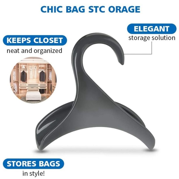 Väska krok bagagehållare hållare - Handväska hängare arrangör förvaring - Över garderobsstången hängare för förvaring C