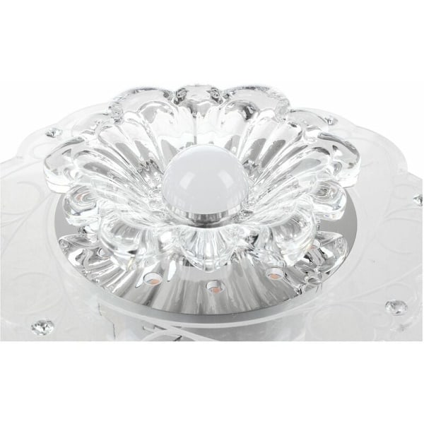 Moderne krystall LED-sparende lyssterke taklampe 2 varm hvit