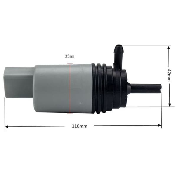 2X vindrutespolarpump för 67127302589 E60 E61 E63 E64 E65 E66 E82 E88 E90 E92