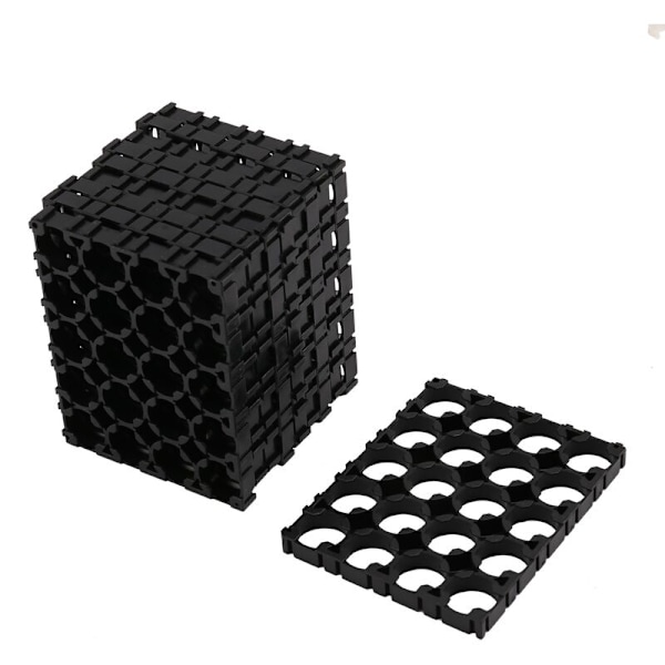 10 st 18650 Batteri 4X5 Cell Spacer Radiating Shell Plastfäste Hållare 18,4 mm