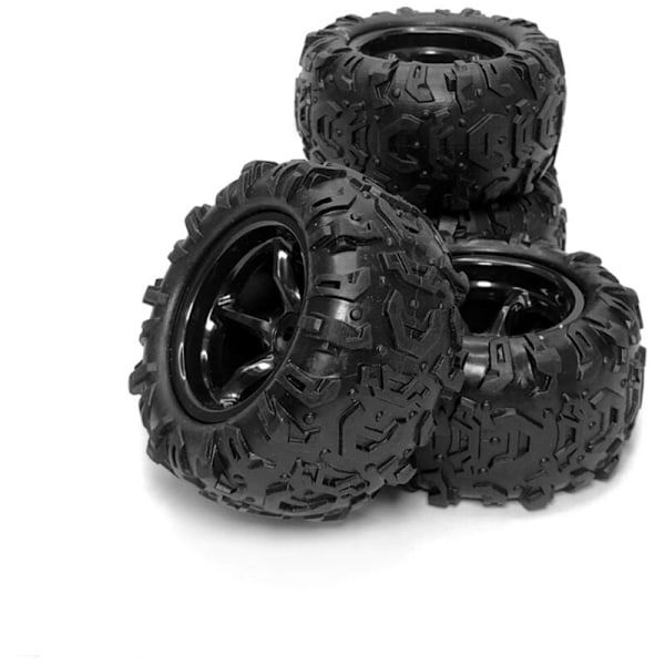 4 st gummihjulsdäck till 9300 9310 PXtoy 9300 9302 9303 9304 1/18 RC bil reservdelar tillbehör