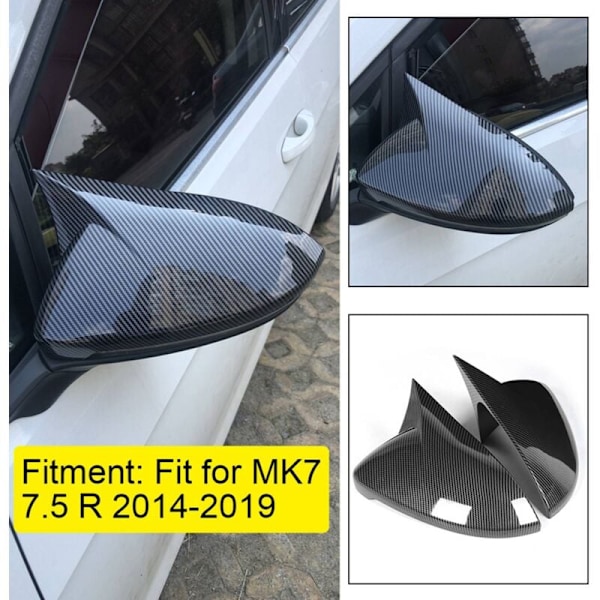 Bilfiber Bakspeil Deksel Side Housing Cap For- Golf 7 7.5 MK7 -R 14-19
