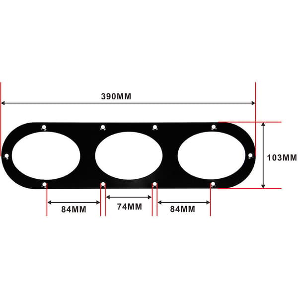 2 stk. Universal bakfanger racing luftfordeler diffusorpanel i aluminiumlegering for bilstyling