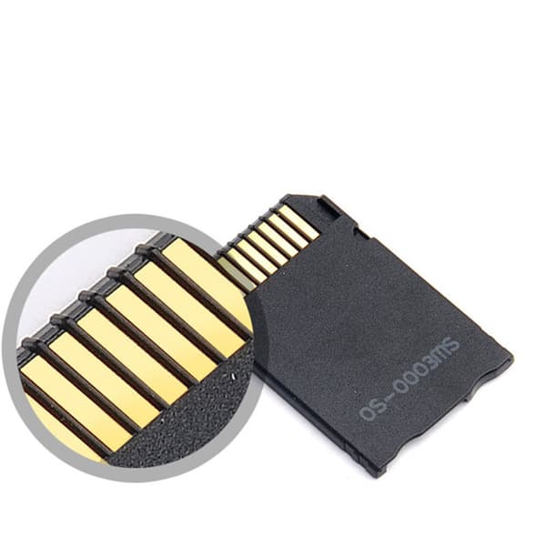 Adapter, -SD/-SDHC TF-kort til Memory Stick Pro Duo-kort for PSP-kortadapter