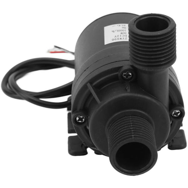 Harjaton vesipumppu DC12V, matala melu, nostoa 8m, 30W, kotikuljetusjärjestelmille