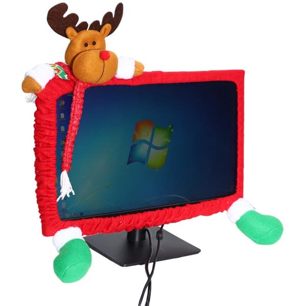 Juledekorasjoner Julecomputer Tredimensjonalt Tegneseriesett -C