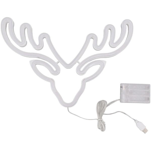 Neon LED-skylt USB-batteridriven Jul Semester Sovrum Väggdekor Ornament Färgglada Ljus