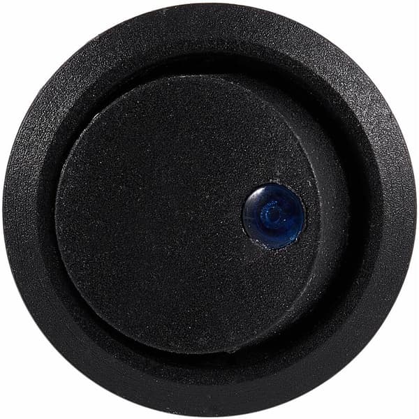 12V LED Reversibel Afbryder RUND Vippe ON-OFF SPST til BIL BÅD Blå
