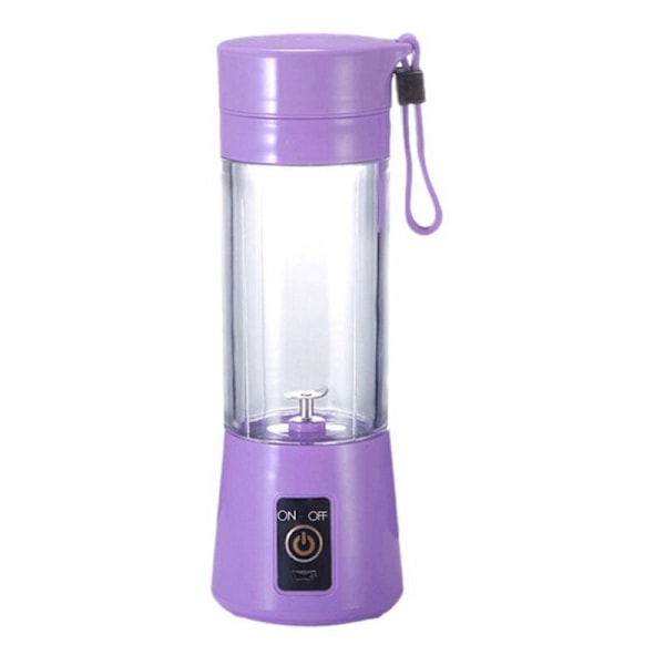 Bærbar USB Elektrisk Juicer Blender Melk Smoothie Maker Kopp for Kontor Piknik, Lilla