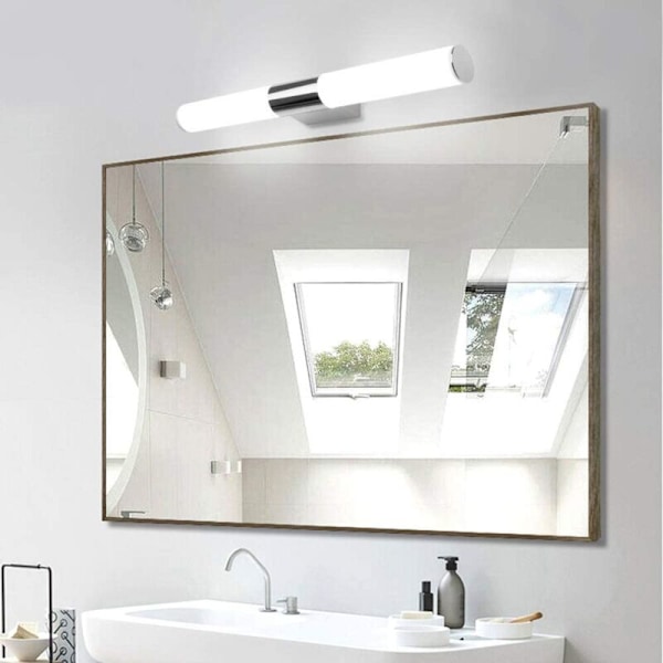 Badeværelsesspejl Lys 42cm - 12W 1000Lumen LED Vægskinne, Naturhvid 4000K, IP44 Vandafvisende, Ingen Flimmer, Super Lys, Soveværelsesvægslampe til Mak