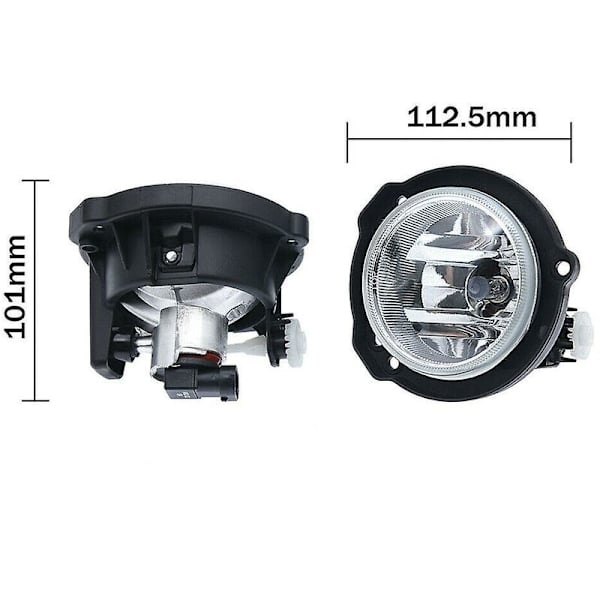 1 Par LED Tåkelys Front Bumper Tåkelys Pære Klar Linse For Avanza 2012-2019