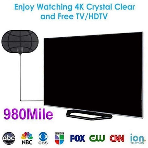 980 Mile Range L'Antenna4K Digital HDTV Indendørs TV-antenner HD TV Radius Surf