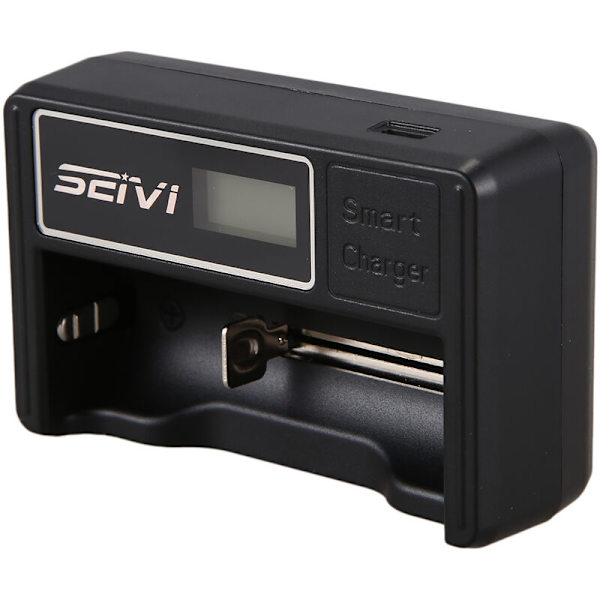 Intelligent Single Charger LCD Display Batterilader til -Ion Batteri 26650/22650/18650/18490/18350/17670