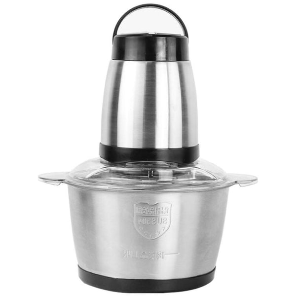 Rustfritt stål mathakker 2L elektrisk matprosessor kjøttkvern blender blender maskin kjøkkenapparater, EU-plugg