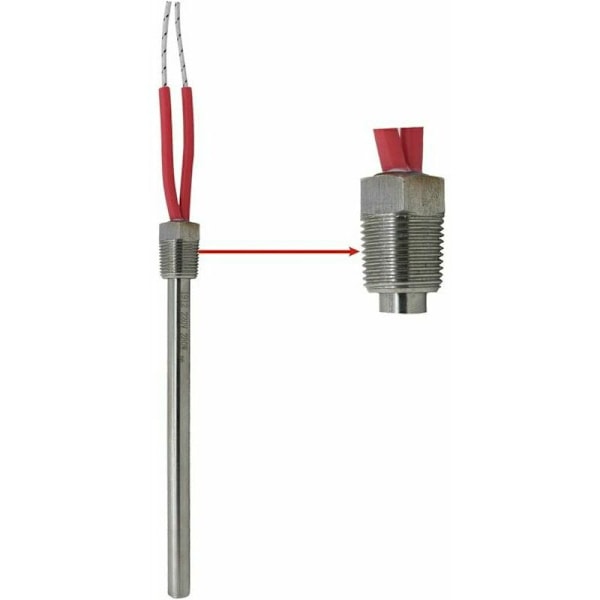 220V 280W - Pelletsantändningsljus 3/8 tum 140 150 160 170 180 mm - Pelletspisantändningsresistor diameter 10 mm (längd 140 mm)