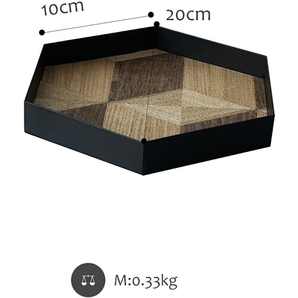 Nordisk Vind Dekorativ Trebrett, Bakstbrett, Kunstutstillingsplate, Middagsplate, Trefiberplate