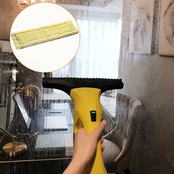 Mikrokuituiset vaihtopäät, 3 kpl, Kärcher WV2 WV5 Premium Plus -ikkunanpesuriin