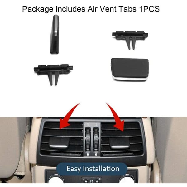 For- X5 / X6 Ventilasjonsutløpsflik, Klips for bakre rad friskluftgitter E70 2006-2012, E71 2008-2013