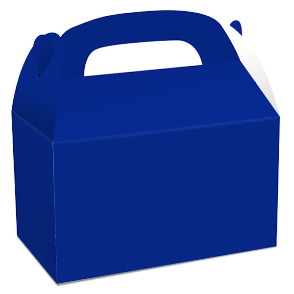 48 kpl Valkoisia Herkkuja Gable Party Favor Laatikot Paperi Lahjalaatikot Syntymäpäiville Suihkuun 6X3.5X3.5 Tuumaa, Tummansininen