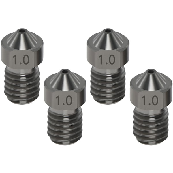 3D-skrivartillbehör V6 slipande ståldysa 1,75/1,0 mm 4-pack