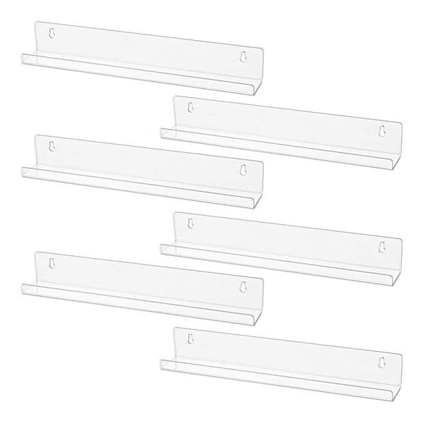 Vinylplade Væg Hylde Sæt 6 Stykker Album Holdere til at Hæng på Vægge ...