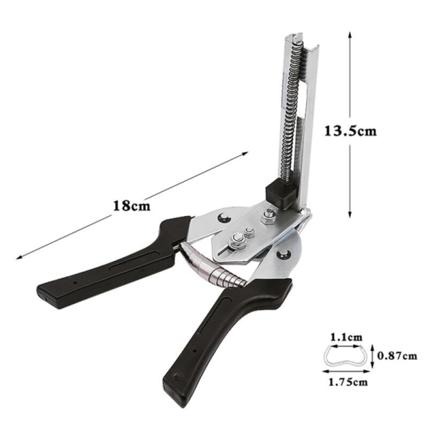 Pig Ring Tang, Semi-Automatisk Spikertang, Binderklips, M Spikertang, Binderbur Tang