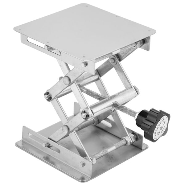 Lyftplattform i rostfritt stål, laboratorieupplyftningsställ, saxställ 100x100mm