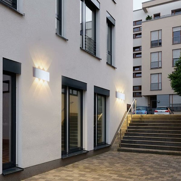 6W LED Vægskinne, 3000K Varmt Hvidt Lys, IP65 Vandafvisende Vægskinne, Dekorativ Belysning til Soveværelse Gang Stue Trappe Hotel Bar