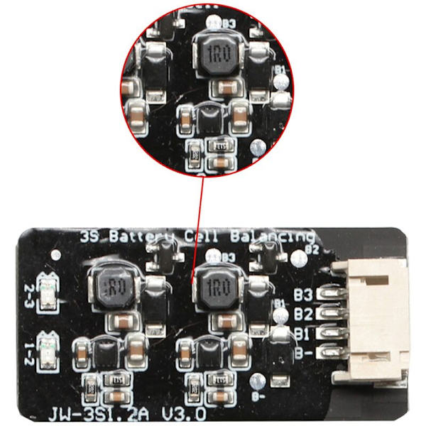 -Ion 3S-3 Balancer Aktiv Batteribalansering Lifepo4 BMS 1.2A Balanserer Energioverføring