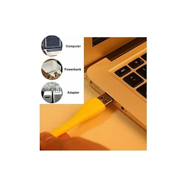 8-delt USB LED-lampe, Mini fleksibel USB-lys, Tastaturlampe til bærbar/PC, USB-læselampe, lille boglampe, 8 farver