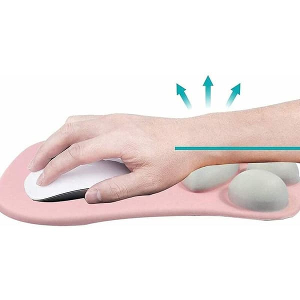Ergonomisk musematte med håndleddstøtte, tegneserie kattemusematte med gelpute håndleddstøtte musematte