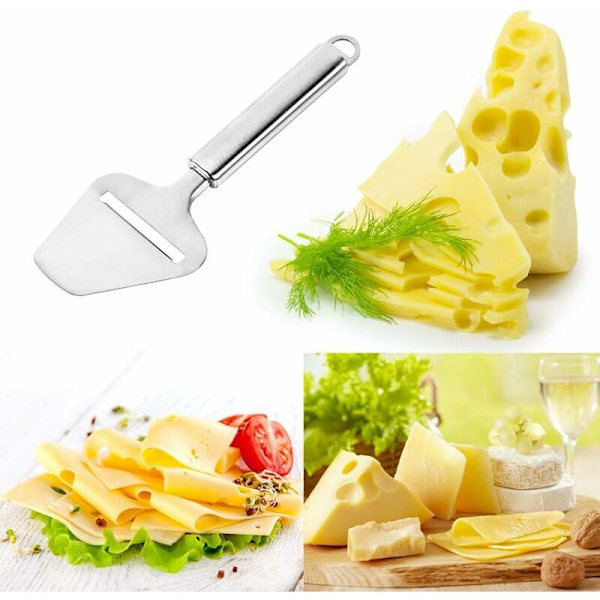 Klassisk Osteskærer i Rustfrit Stål med Robust Blad og Sikker Håndtag Professionel Grøntsags- og Osteskærer Skræller til Hård og Blød Ost