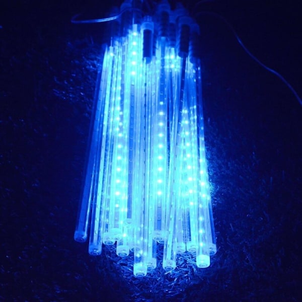10 Rør 30CM LED Meteor Regn Lys Solcelle Fairy Lys, Lyssterke Vanntette Utendørs Dusj Regn Lys for Jul Bryllup Fest Kveld Hjem Gran T