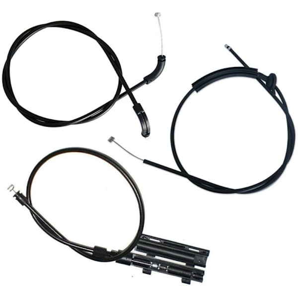 3 stk. Motorhjelmsudløser Bowden Kabel Kit E65 E66 7Er 51237197474