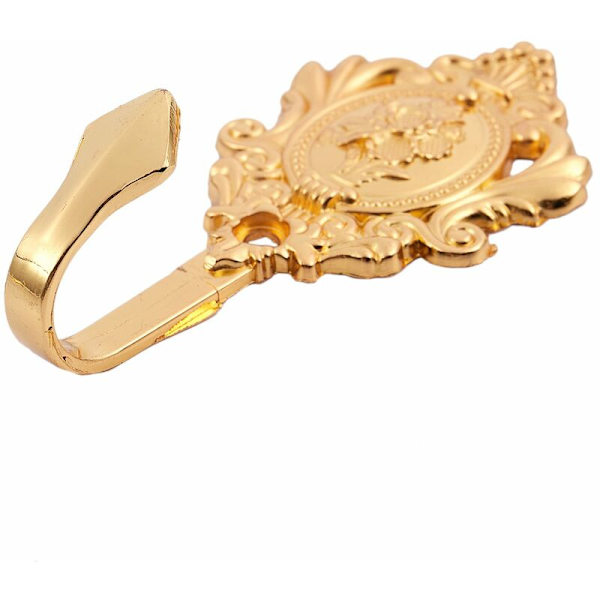 Rose Vintage Mønster Legering Gardin Holdbacks Tieback Kroge 2 Stk (Guld)