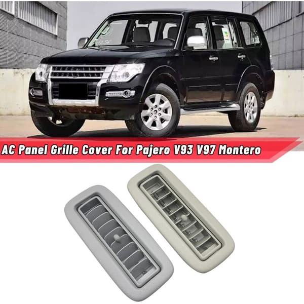 Biltakets luftkonditionering sidoluftsventil A/C panelgallerlock grå för V93 V97 Montero V95 V98 V87