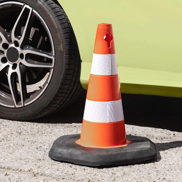 Base til 49 cm sort gummikone