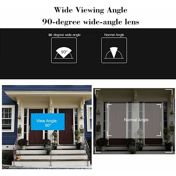 Digital dörrövervakning - 2,8'' - LCD-skärm - Nattseende - Digital dörrövervakning Guld
