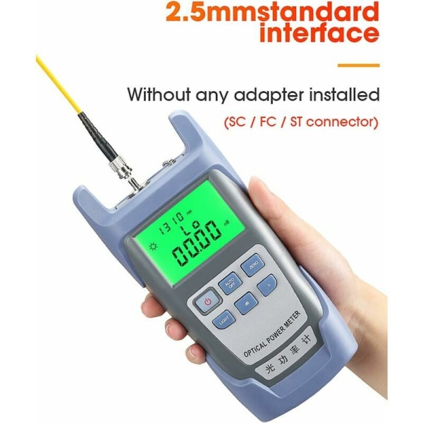 Optisk fiber fotometer optisk kabeltester optisk fibertester -70 dBm til +10 dBm